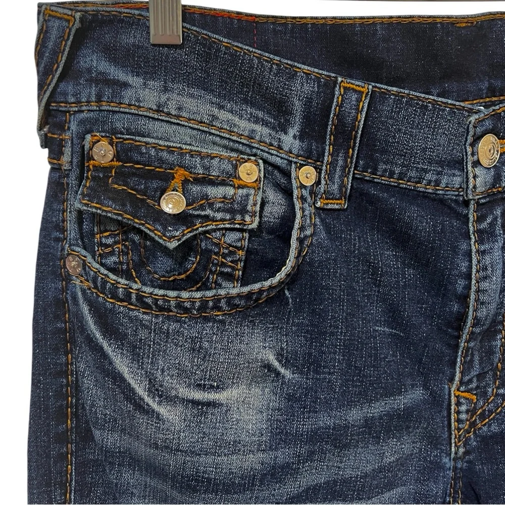 True Religion Slim Big T Jeans 36 Midnight Blue